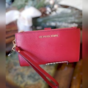 MICHEAL Michael Kors Jet Set Travel Double Zip Wallet